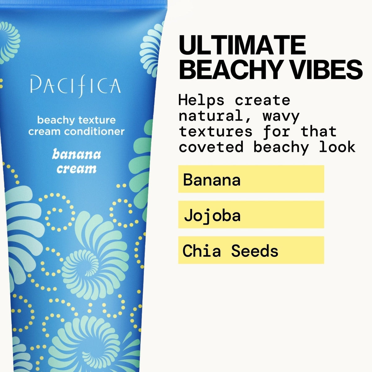 Banana Cream Beachy Texture Cream Conditioner