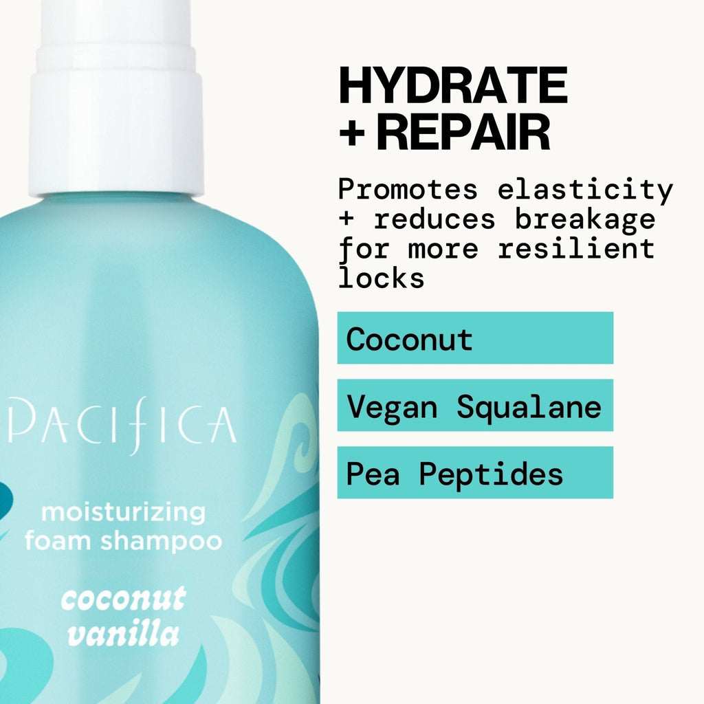 Coconut Vanilla Moisturizing Foam Shampoo